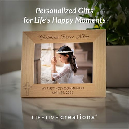 Lifetime Creations First Communion Frame 4x6, Boys Keepsake Gift - color: Custom - Option B, size: 4" x 6" Landscape