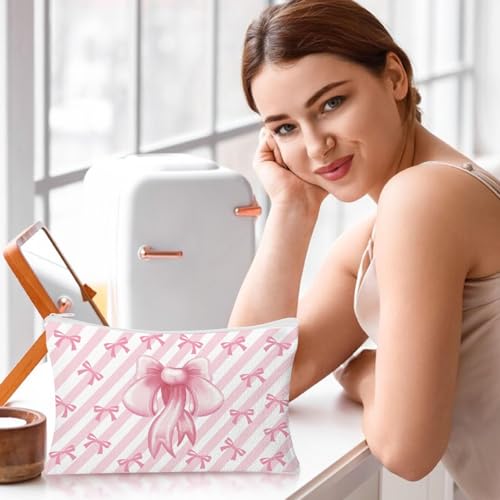 30pcs Pink Bow Makeup Bag Coquette Cosmetic Bags for Women - style: Bow