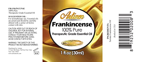 Artizen 30ml Oils - Frankincense Essential Oil - 1 Fluid Ounce - size: 1 Fl Oz (Pack of 1)