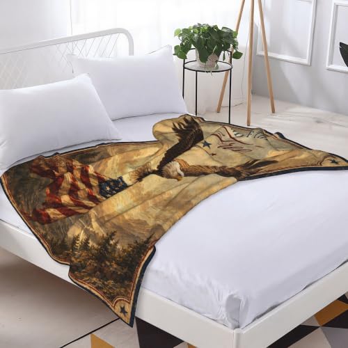 jerkboo American Eagle Throw Blanket Gift 40"x50" - color: American Eagle, size: 50"x40"