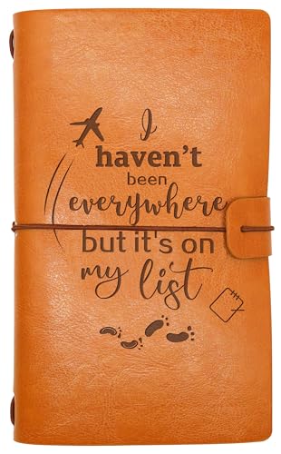 World Traveler Journal,Travelers Gift,Travel Adventure Awaits,Present for Who Like To Travel,I Haven't Been Everywhere But It's On My List-Travel Camper Gift-Refillable Travel Photo Diary Journal - style: Style42-I haven't been everywhere