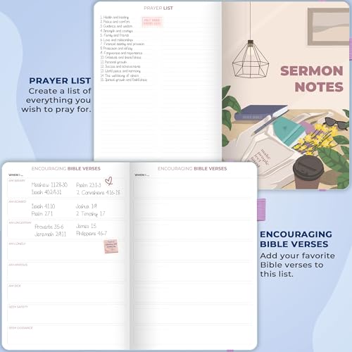Clever Fox Bible Study Journal, Guide, Supplies for Women 7x10 Periwinkle - color: Periwinkle, size: Smaller than A4 (7" x 10")