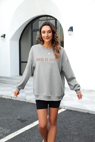 Oversized Sweatshirt for Women Funny Saying Sweatshirts Casual Graphic Pullover Fall Fashion Long Sleeve Shirt - color: Gray-2, size: XX-Large