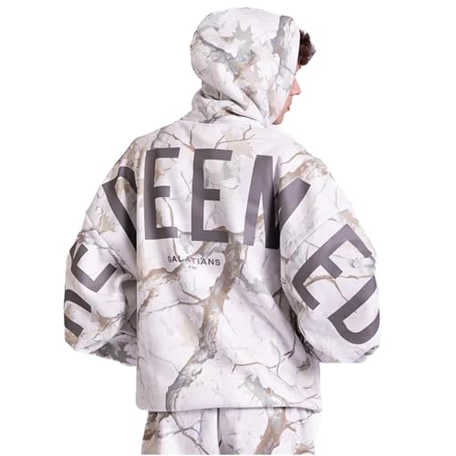 God's Love Overcomes Christian Hoodie | Faith-Based Oversized Christian Sweatshirt | Redeemed | Light Camo - size: XX-Large