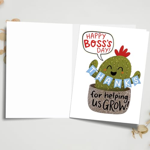 Cute Boss Day Card Gifts, Boss's Day Gifts for Women Men - color: BK-139