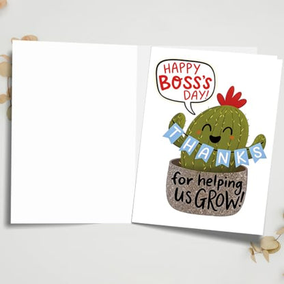 Cute Boss Day Card Gifts, Boss's Day Gifts for Women Men - color: BK-139