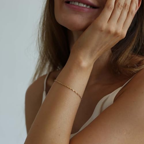 18K Gold Plated Pearl Beaded Cross Bracelets for Women Adjustable - color: Singapore-Gold