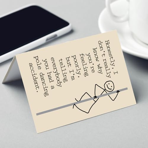 FANCYLUCKY Funny Get Well Soon Card for Women Men, Surgery Recovery Card - style: FY-378