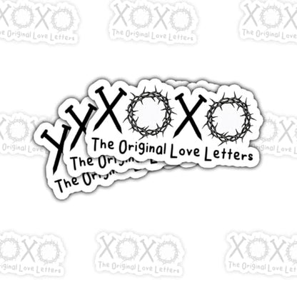 3Pcs The Original Love Letters Sticker Crown of Thorns Gifts Jesus