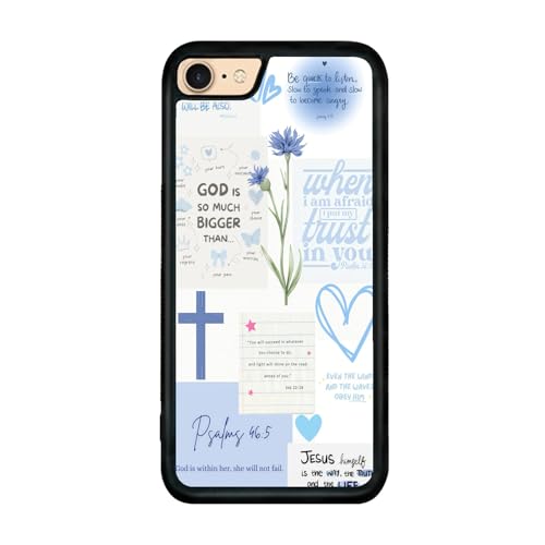 Bible Verse Phone Case Shockproof Protective Christian Jesus Phone Cases for iPhone 7/8/SE - color: Jesus, size: iPhone 7/8/SE