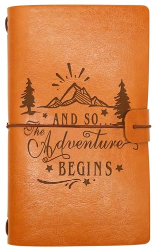 And So the Adventure Begins Journal-Congratulations Retirement Graduation World Traveler Gift-Adventure Awaits Travel Memory Record Camper Keepsake-Refillable Adventure Travel Photo Diary Notebook - style: Style53-and so the adventure begins-star