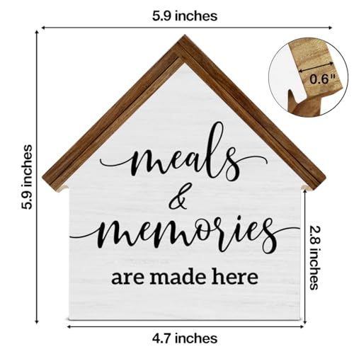Farmhouse Kitchen Decor, Meals and Memories Are Made Here - color: meals