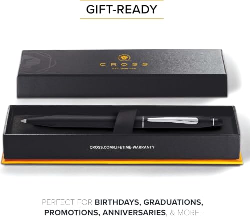 Cross Click Classic Black Selectip Ballpoint Pen,Black ink - color: Black