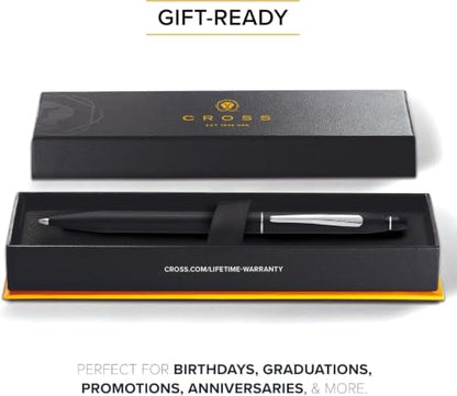 Cross Click Classic Black Selectip Ballpoint Pen,Black ink - color: Black