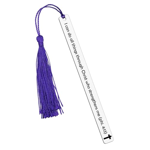 Bible Bookmark Metal Bookmarks Inspirational Scripture Verse Bookmark for Book Lovers Christian Bookmarks for Women Motivational Gift for Friends Family - color: Religious Bookmark 03