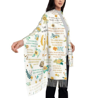 Christian Gifts Prayer Scarf Shawls For Women Inspirational Bible Verses Wrap Scarf For Teacher Mother'S Day - color: I Am a Child of God Y