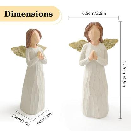 Praying Angel Figurine Christian Baptism Gifts for Girls Women - color: Pray-1