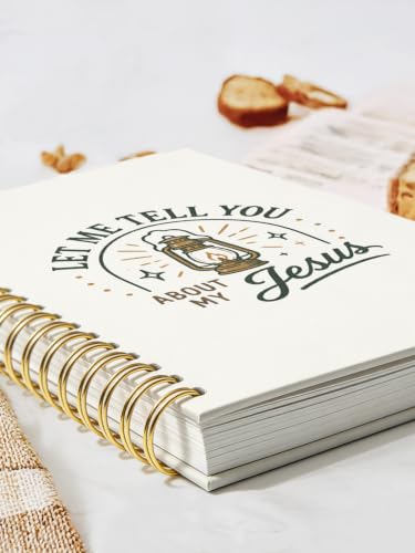 ISANOU Let Me Tell You About My Jesus Journal Notebook for Women Teen Girls - color: let me tell you about my jesus