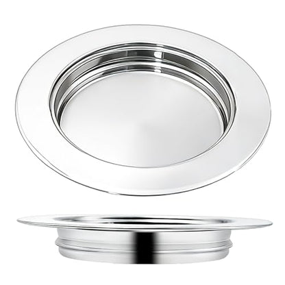 Bread Silver Premium Communion Trays for Churches, Stainless Steel Communion Set, Church Communion Bread and Serving Supplies - color: 1pcs Silver Bread Plate