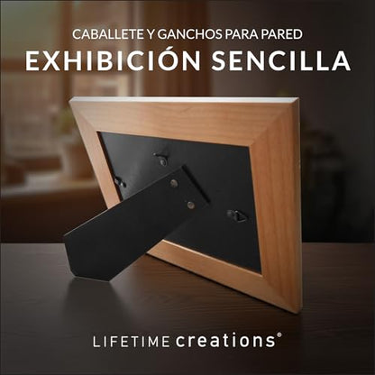 Lifetime Creations Marco de Foto Personalizado para Bautizo – Regalo de Bautismo Grabado para Niño o Niña, Recuerdo de Bautizo, Marco de Madera con Grabado (Foto 4x6 Horizontal) - color: Personalizado - Bautizo (en Español), size: 4" x 6" Landscape