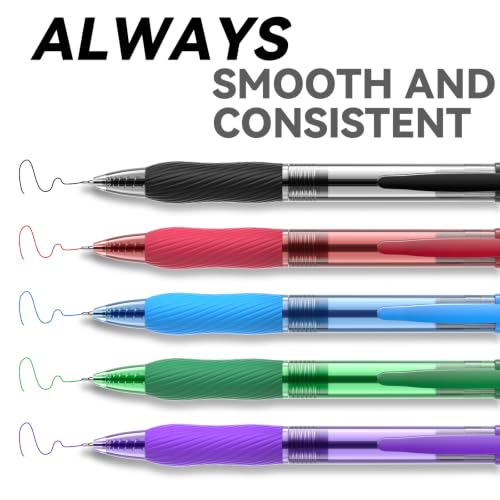 50 Pack Green Ink Ballpoint Pen with Soft Grip, Bulk Pens 1.0mm - color: Green