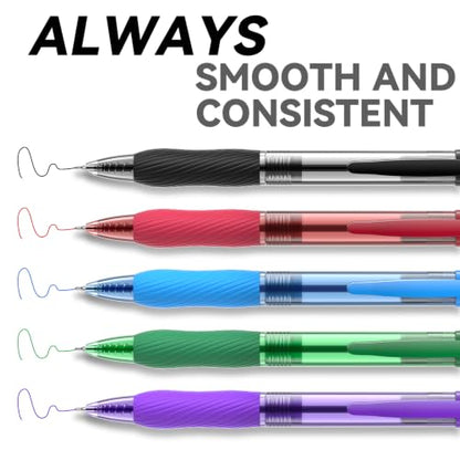 50 Pack Blue Ink Ballpoint Pen with Soft Grip, Bulk Pens 1.0mm - color: Blue