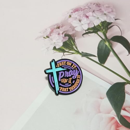 Christian Gifts Inspirational Bible Verse Prayer Brooch Pin Baptism Inspirational Gifts Catholic Gift Religious Jewelry