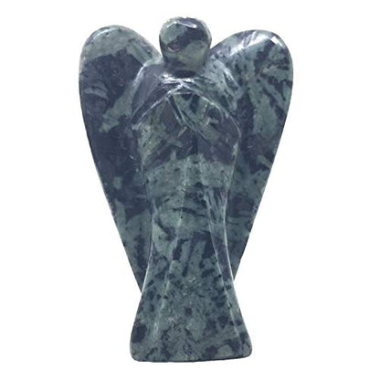 Nelson Creations 2 Inch Chinese Writing Stone Guardian Angel Figurine - color: Chinese Writing Stone