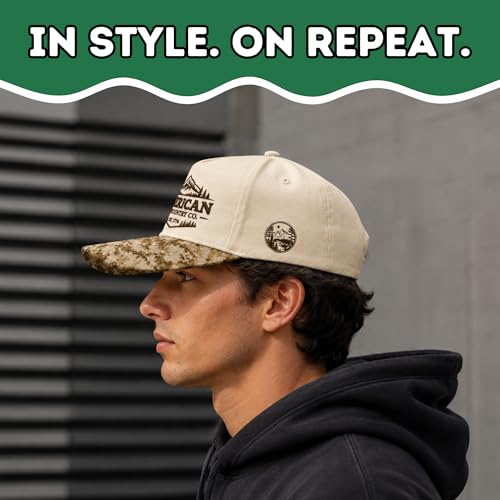 Trucker Hats for Men – Snapback Embroidered Design, Adjustable Fit – Funny Golf Hats, Fishing & Casual Wear - color: American Backcountry