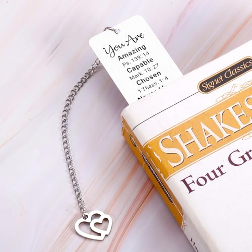 Daughter Gifts from Mom Dad, Inspirational Bookmarks for Girls Book Lovers