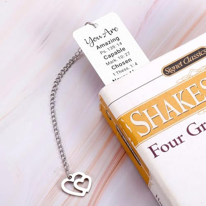 Daughter Gifts from Mom Dad, Inspirational Bookmarks for Girls Book Lovers