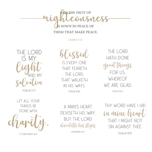 BBTO Bible Verse Stickers Peel & Stick,the Lord is My Light - style: The Lord Is My Light