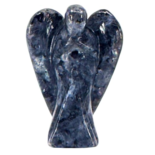 Nelson Creations 2 Inch Larvikite Guardian Angel Figurine - color: Larvikite