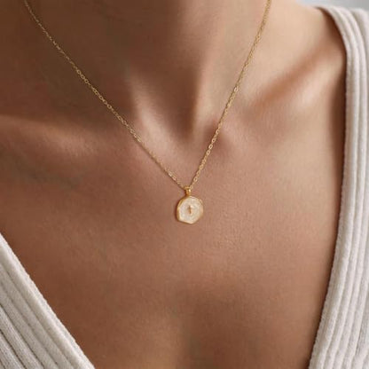 Cross Necklace for Women,Dainty 14k Gold Plated Pendant Necklaces - color: Gold-6