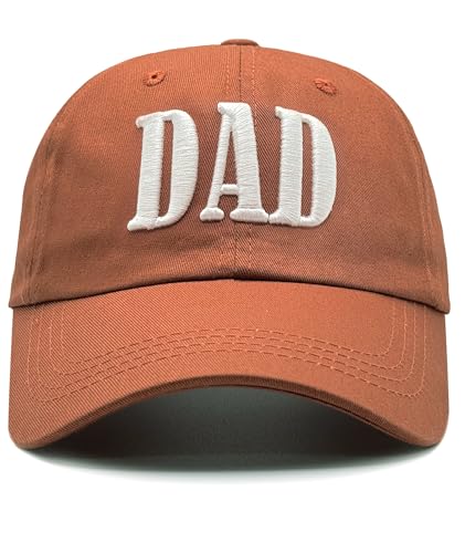 Dad Hats for Men, 3D Embroidered Dad Baseball Cap - color: Brown