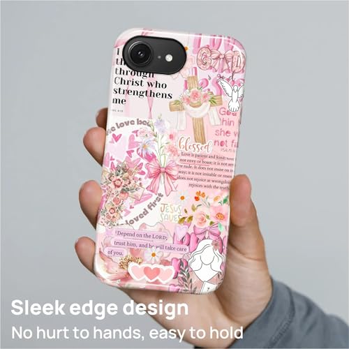 Magnetic Case for iPhone 16e, Compatible with Magsafe PC Hard Shell & Silicone Inner Bumper Anti-Scratch Full-Body Cover Shockproof Slim Design Retro Newspaper Collage Religious Jesus - color: Retro Newspaper Collage Religious Jesus, size: iPhone 16e