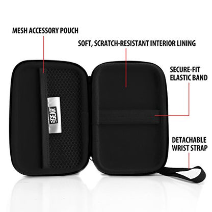 USA Gear Hard Case Compatible with Wonder Bible KJV the Talking Audio Bible Player, Wonder Bible NIV, Cable, Earbuds & More - Scratch Resistant Interior, Wrist Strap (Case Only) - Geometric - color: Geometric