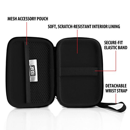 USA Gear Hard Case Compatible with Wonder Bible KJV the Talking Audio Bible Player, Wonder Bible NIV, Cable, Earbuds & More - Scratch Resistant Interior, Wrist Strap (Case Only) - Galaxy - color: Galaxy
