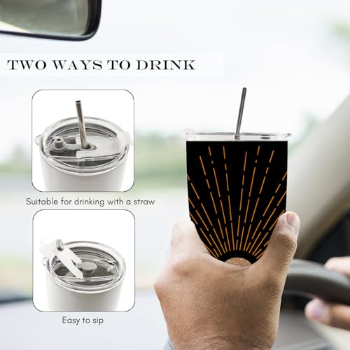 Christian Religious Inspirational Gifts for Women Men Kids, Christian 20oz Travel Coffee Mug Tumbler, Boho Sunshine Gifts, Be the Light Water Stainless Steel Tumbler with Lid and Straw - color: Sunshine