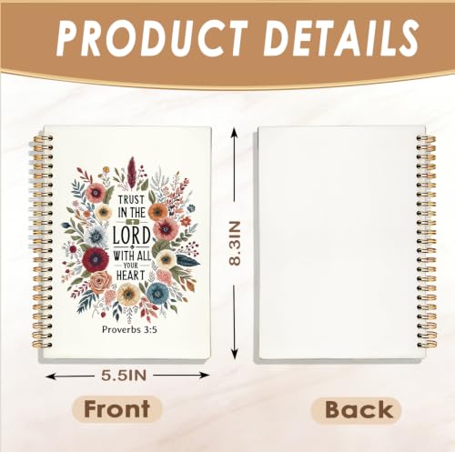 Bible Journal for Women,Bible Nnotebook,Gifts for Christian Women - color: Bible Christian Journals Floral Notebooks