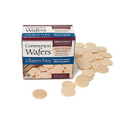 Broadman Plastic Communion Cup 1,000 Count and Gluten Free Wafer, 50 Count Value Bundle