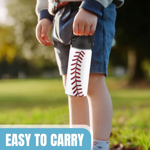 Baseball Gifts for Baseball Lovers Players, 16 oz Water Bottle with Straw - color: Baseball