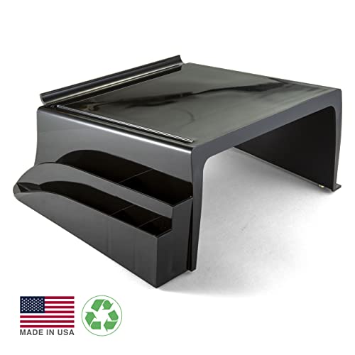 Officemate 26102 Recycled Telephone Stand, 12 1/4 x 10 1/2 x 5 1/4, Black (OIC26102)