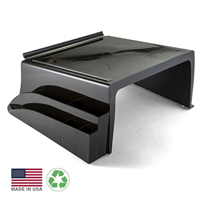 Officemate 26102 Recycled Telephone Stand, 12 1/4 x 10 1/2 x 5 1/4, Black (OIC26102)