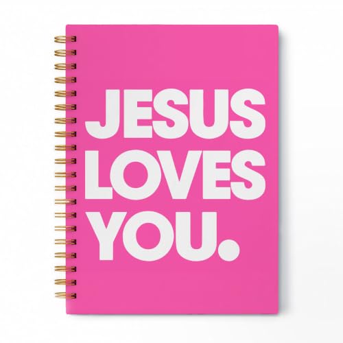 Hot Pink Christian Spiral Notebook 5.5x8.3 Inch - color: pattern-18