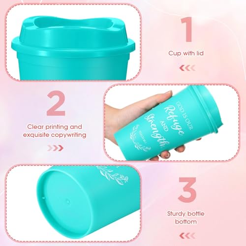 LemonRoad 120 Sets Christian Cups 16 oz Bulk Church Gifts, Bright Color - color: Bright Color