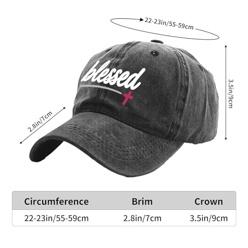 Christian Baseball Cap for Men & Women - Embroidered Jesus Cross Hat, Adjustable Christian Gifts - color: Christian-themed Hats-19