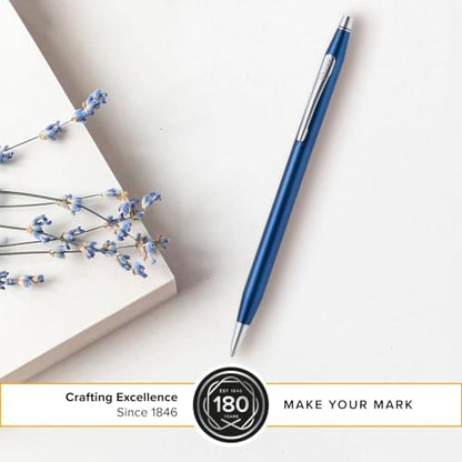 Cross Classic Century Cobalt Blue Diamond Ballpoint Pen, Black Ink - color: Cobalt Blue