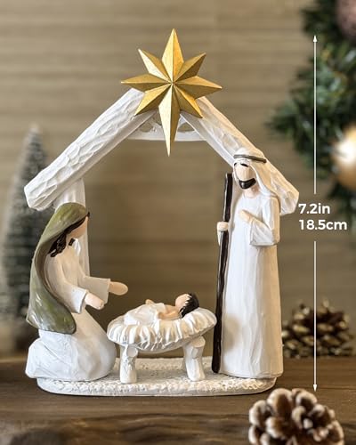 Nativity Set Indoor – 12 Pieces Christmas Nativity Scene Set
