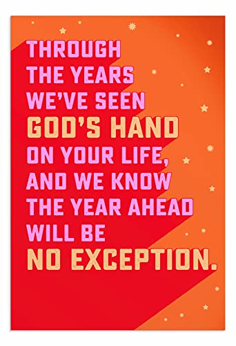 DaySpring - Birthday - It's All About Joy & Blessings - King James Version - 4 Design Assortment with Scripture - 12 Birthday Boxed Cards & Envelopes (J7444)